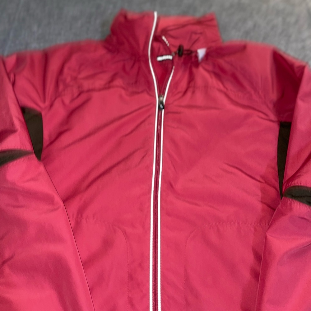 Lolë Women’s Red Water Repellent Quick‎ Dry Full-Zip Jacket Size Large